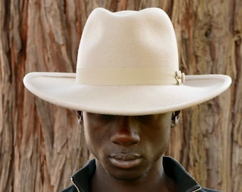 Off-white Fedora Hat Wide Brim Fedora 