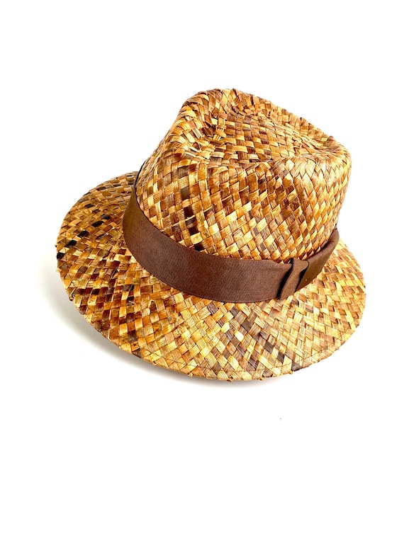Trilby Straw Hat, Ventilated Straw Hat,man and Woman Fedora  display picture 3
