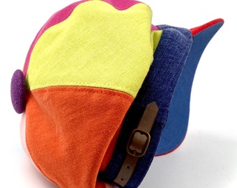 TrendyFashion Regenbogen Bäckerjungen-Hut – Unisex, Einheitsgröße, Für Halloween & Partys