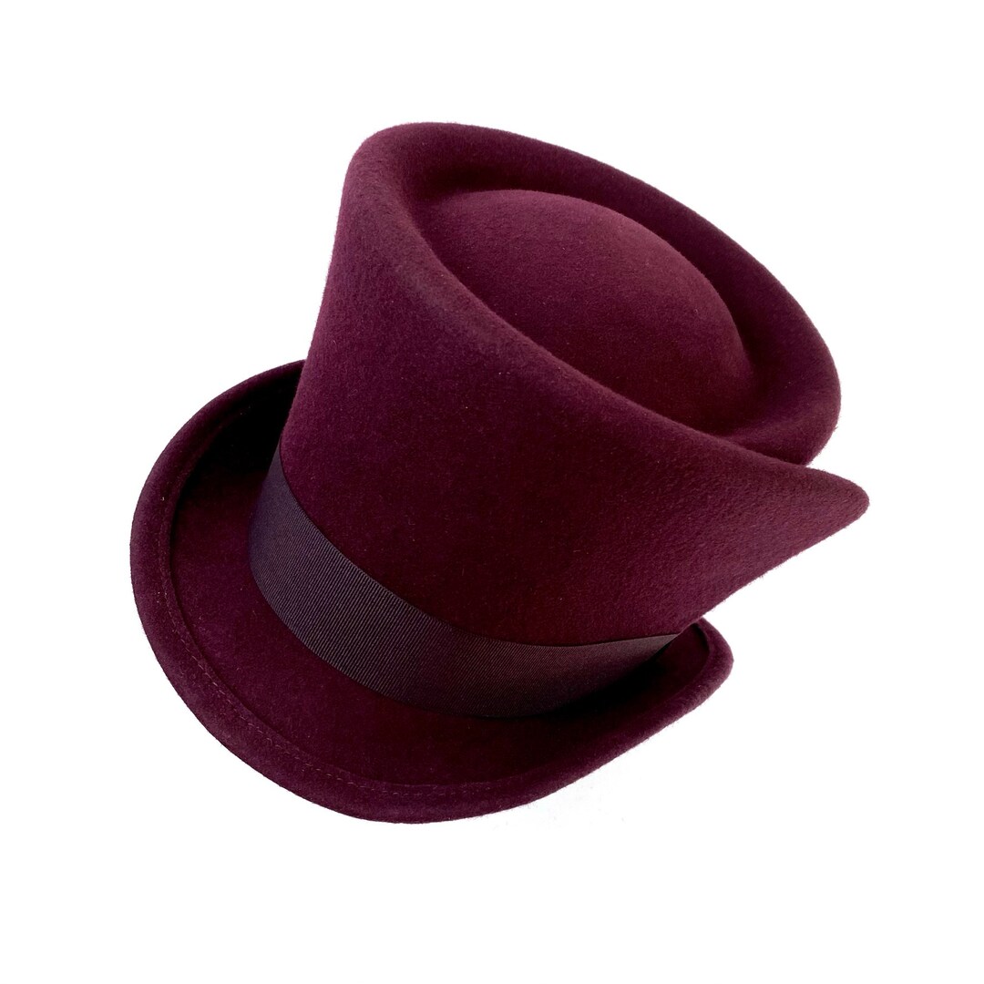 Felt Top Hat, Wool Felt Top Hat, Custom Top Hat, Custom Felt Hat for