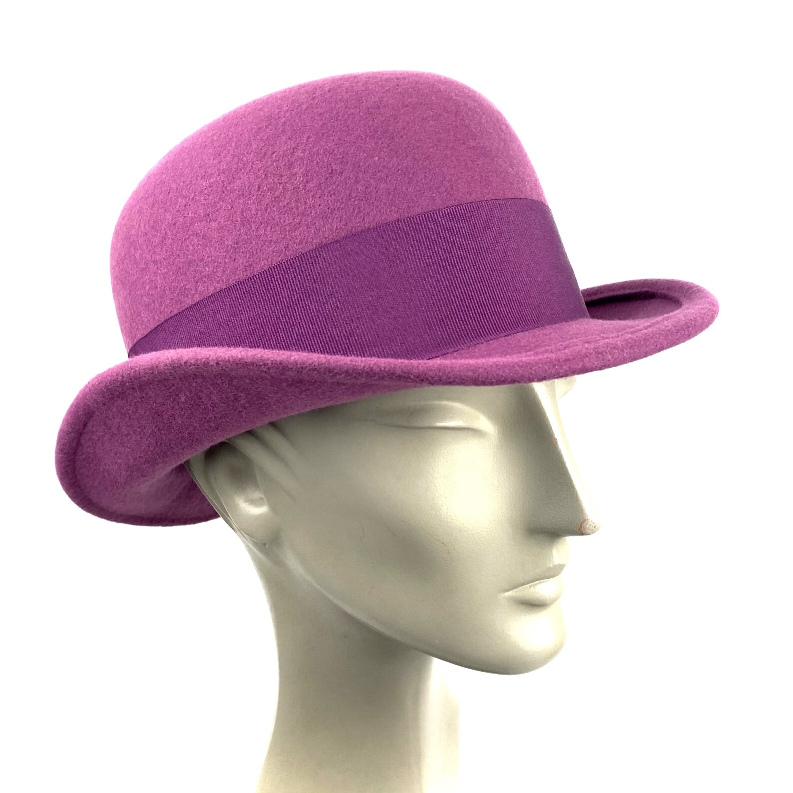 Bowler Felt Hat Billycock Hat Man Derby Hat Bowler Hat for Etsy