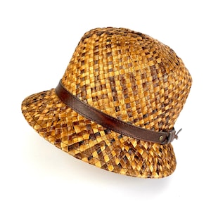 Cloche Straw Hat - Vintage Inspired summer straw hat - Summer Fashion Sun Protection