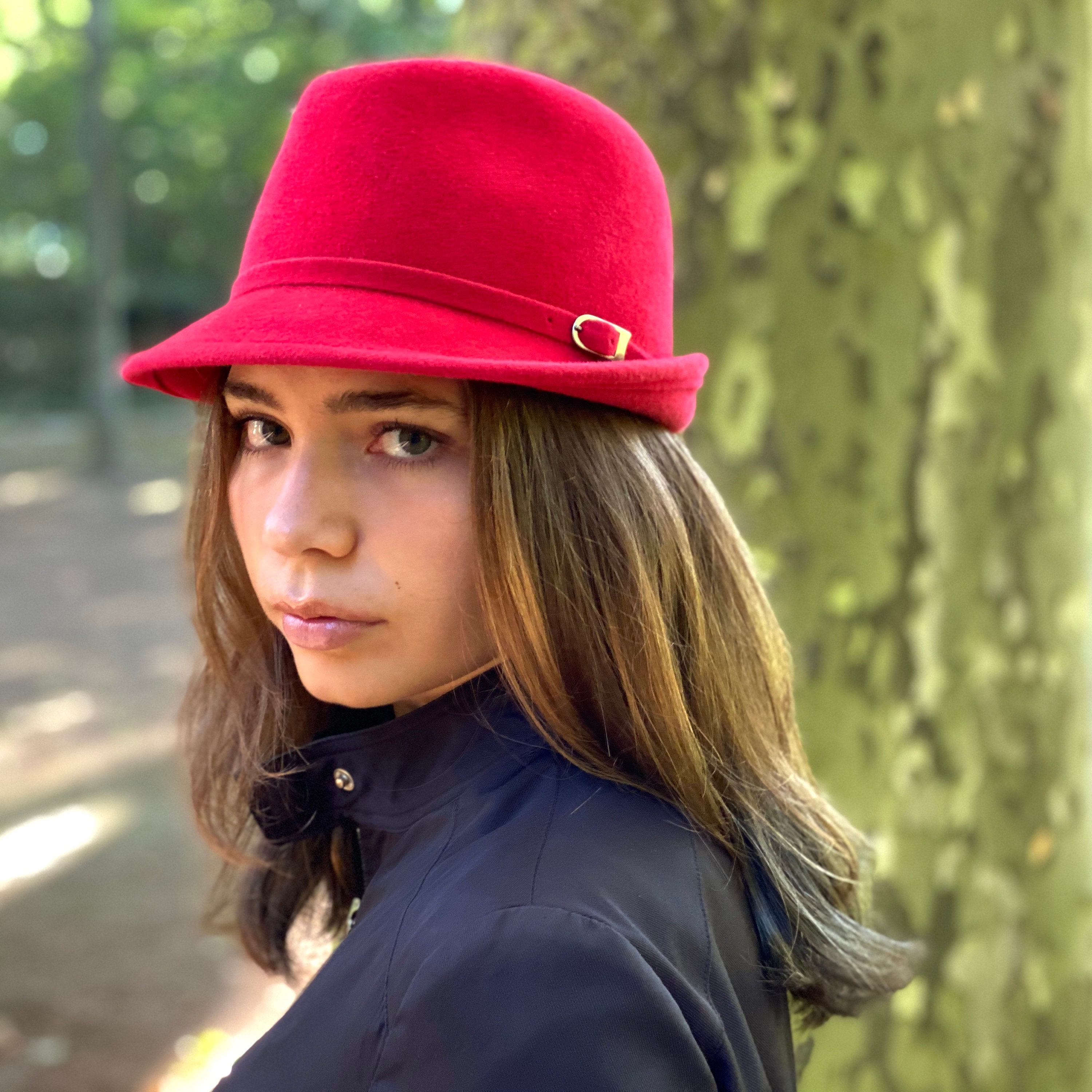 Elegant Red Fedora Women\'s Hat Nwt Upf50 Red Fedora Hats for Women for sale | eBay main image 2