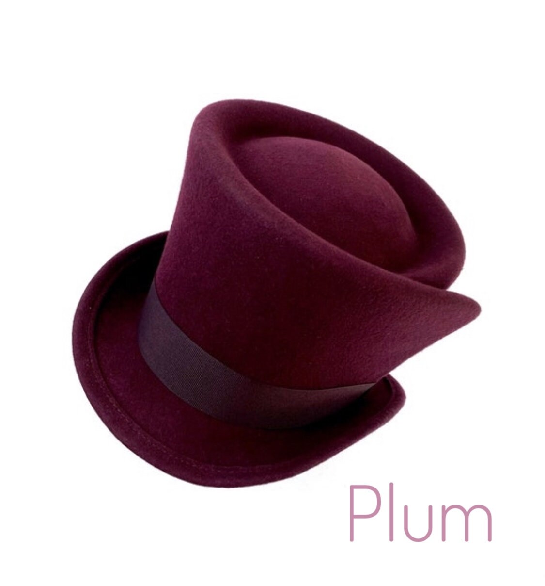 Blue Top Hat Blue Felt Hat Felt Top Hat Top Hat Made to Etsy