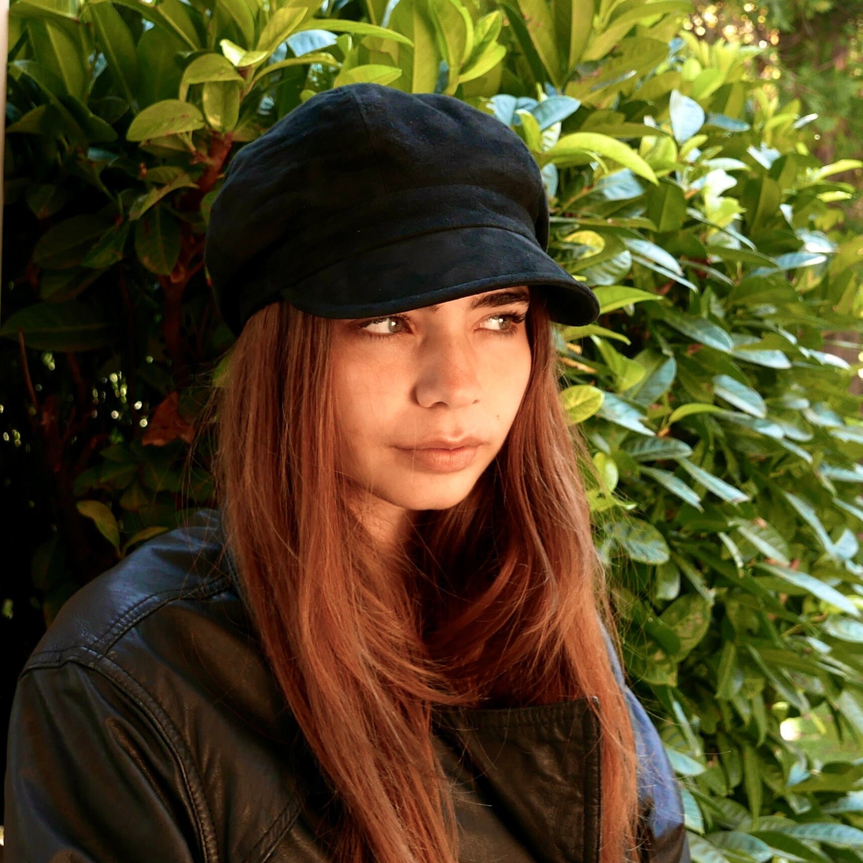 Suede Leather Newsboy Cap: Unisex Baker Boy Hat - Etsy display picture 1