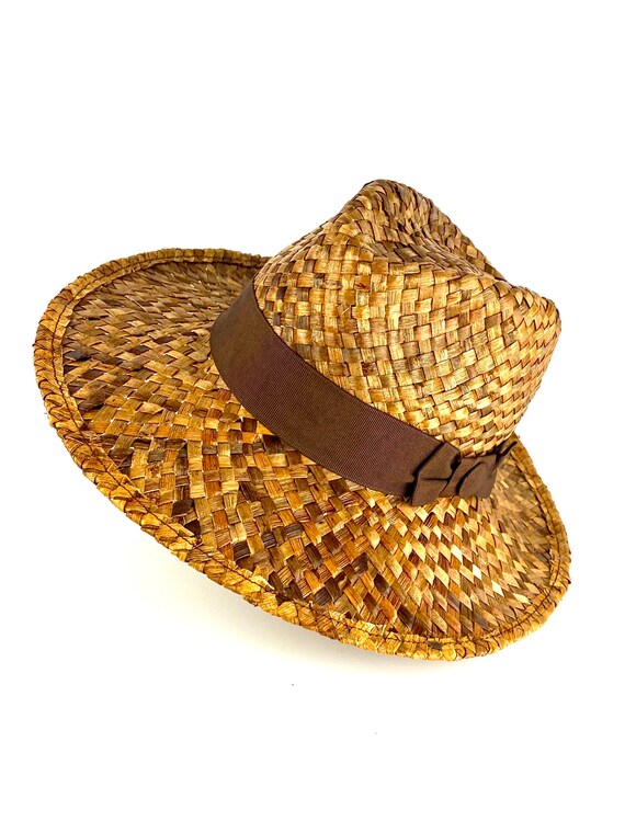 Natural Straw Hat Fedora Straw 