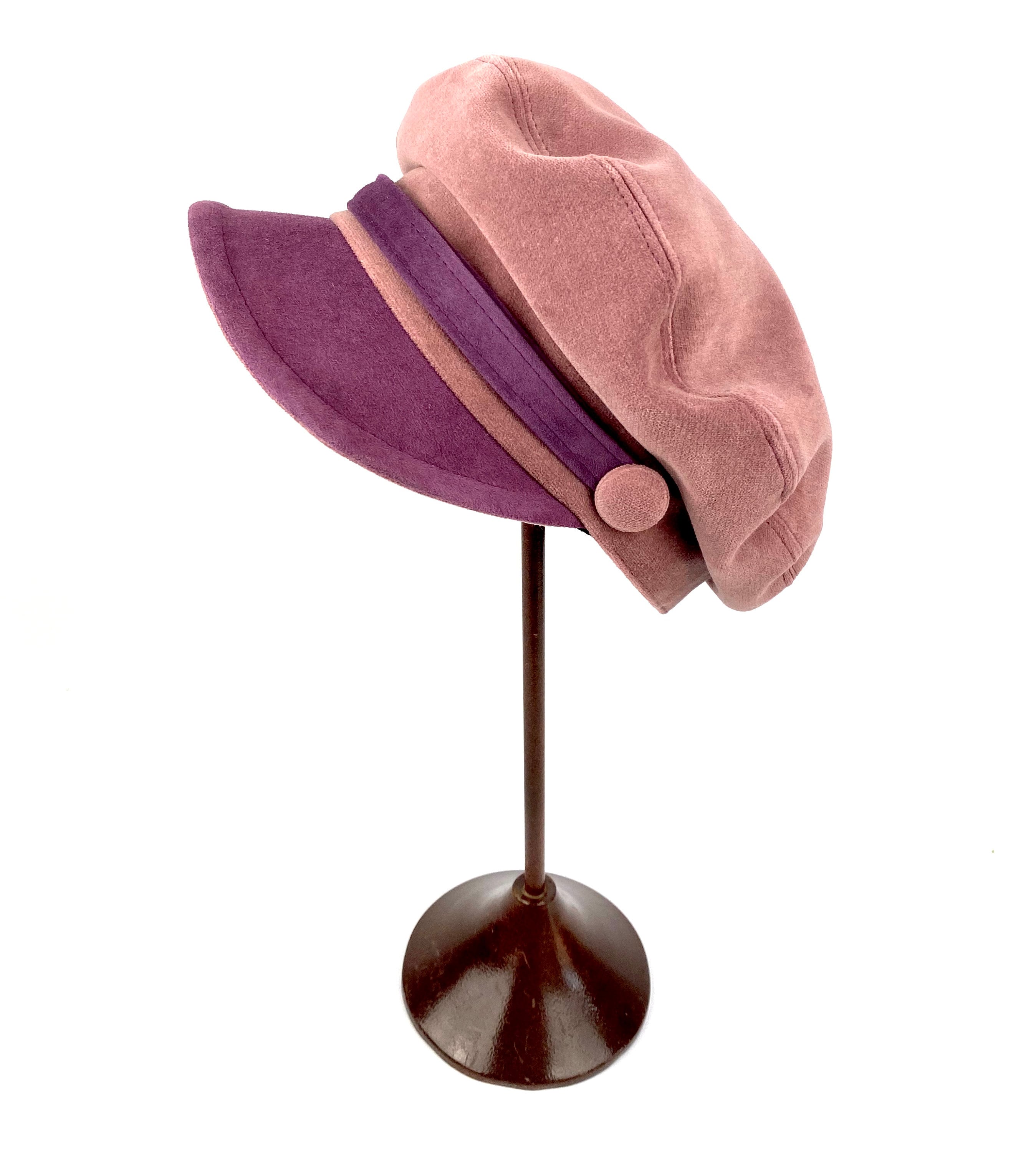 Don Paris Suede Sailor Cap in Pink M Amazon.com: GUDVES Pink Captain main image 4