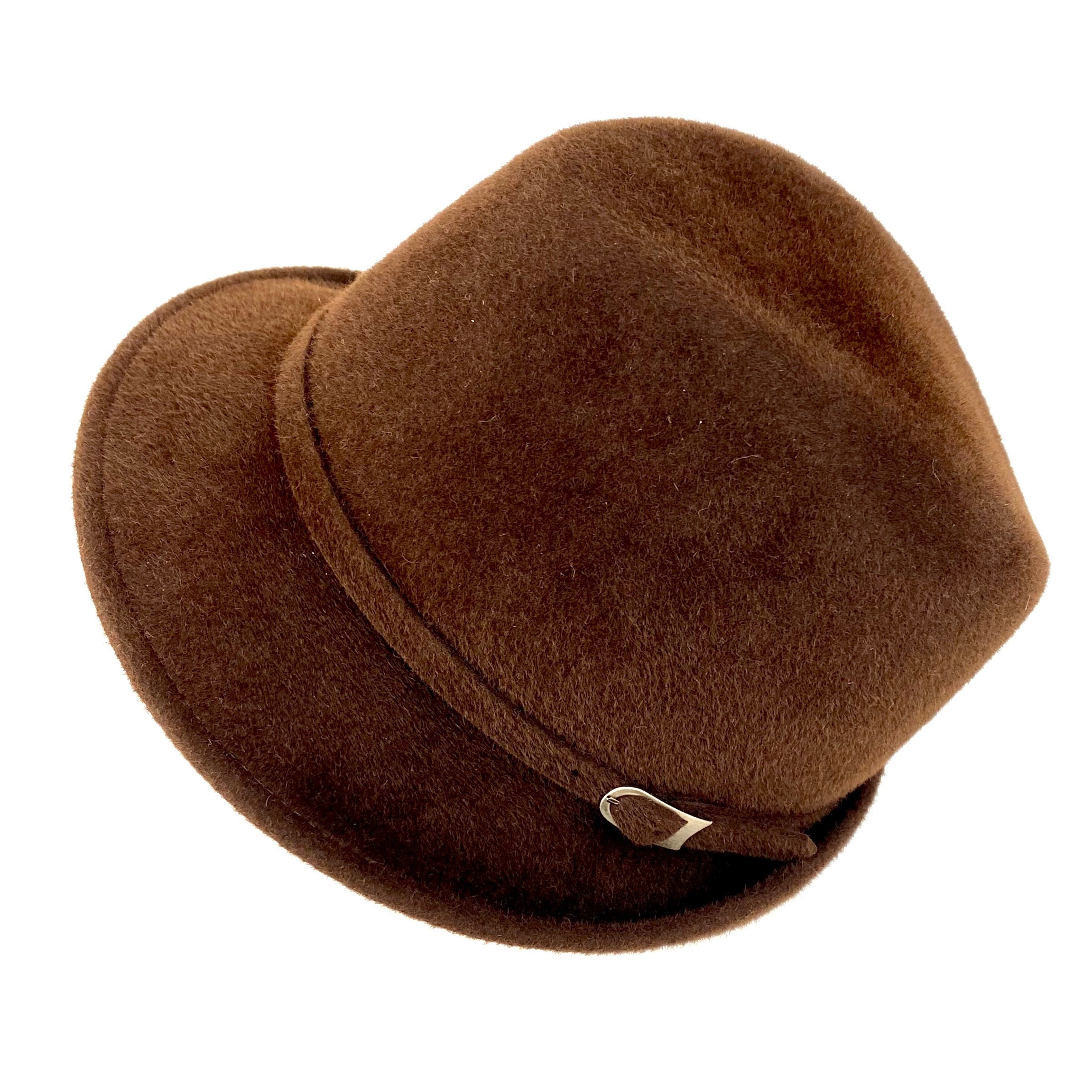 brown felt trilby
