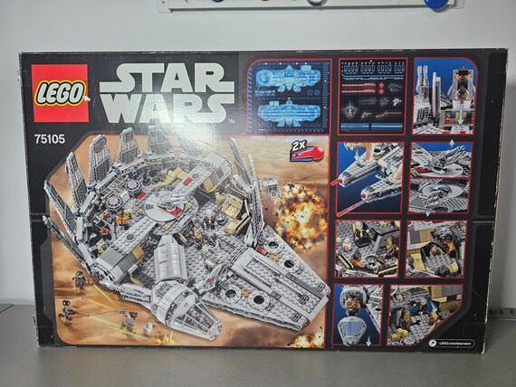 LEGO Halcon Milenario Star Wars 75105 Etsy Mexico