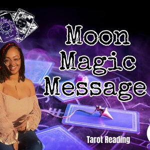 Message magique de la lune, lecture du tarot