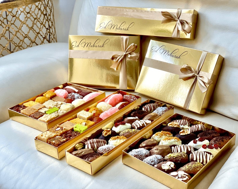 EID Gift in Personalised Gift Box Mithai CHOCOLATE DATES Etsy