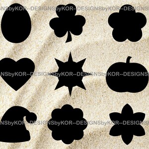 9 Svg & 9 Png-Dateien - Jahreszeiten Grafik-Auswahl - Urlaub Symbole Bundle - Sommer - Blumen - Weihnachten - Osterei - Halloween Kürbis -Sonne