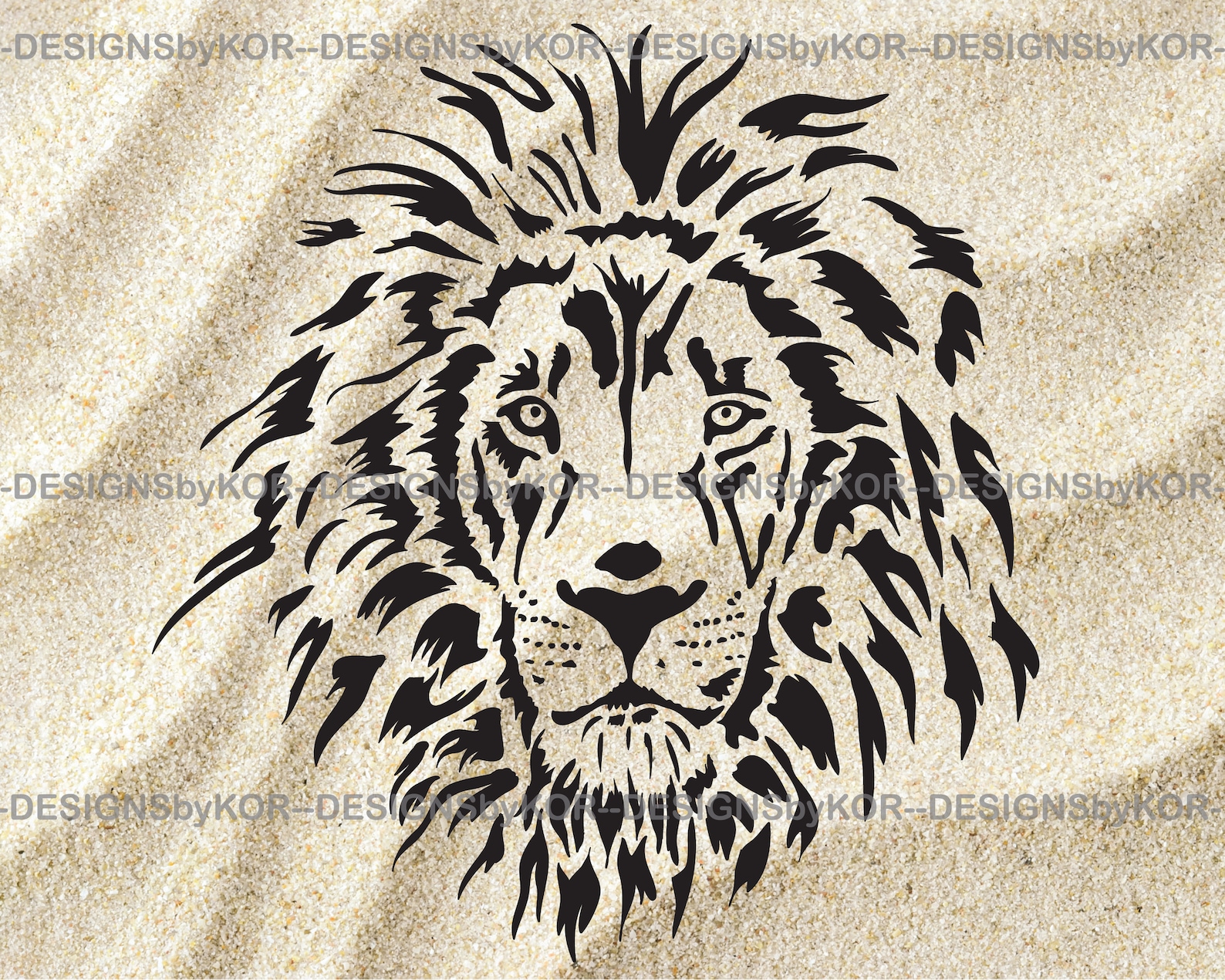 2 Svg und Png-Dateien von Löwen Gesicht Löwe Silhouette in - Etsy.de