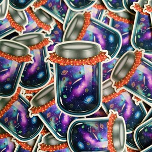 Galaxy Jar Sticker