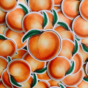 Peach Sticker