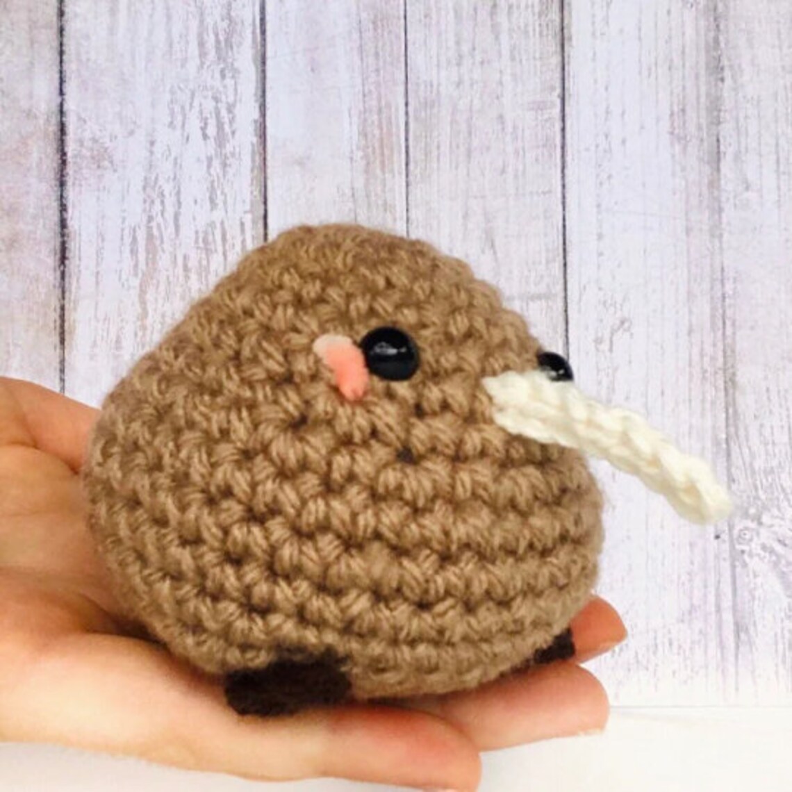 Iwi Bird Pattern Crochet PATTERN Kiwi Bird, Cute Kiwi Crochet Pattern, Beginner Crochet ...