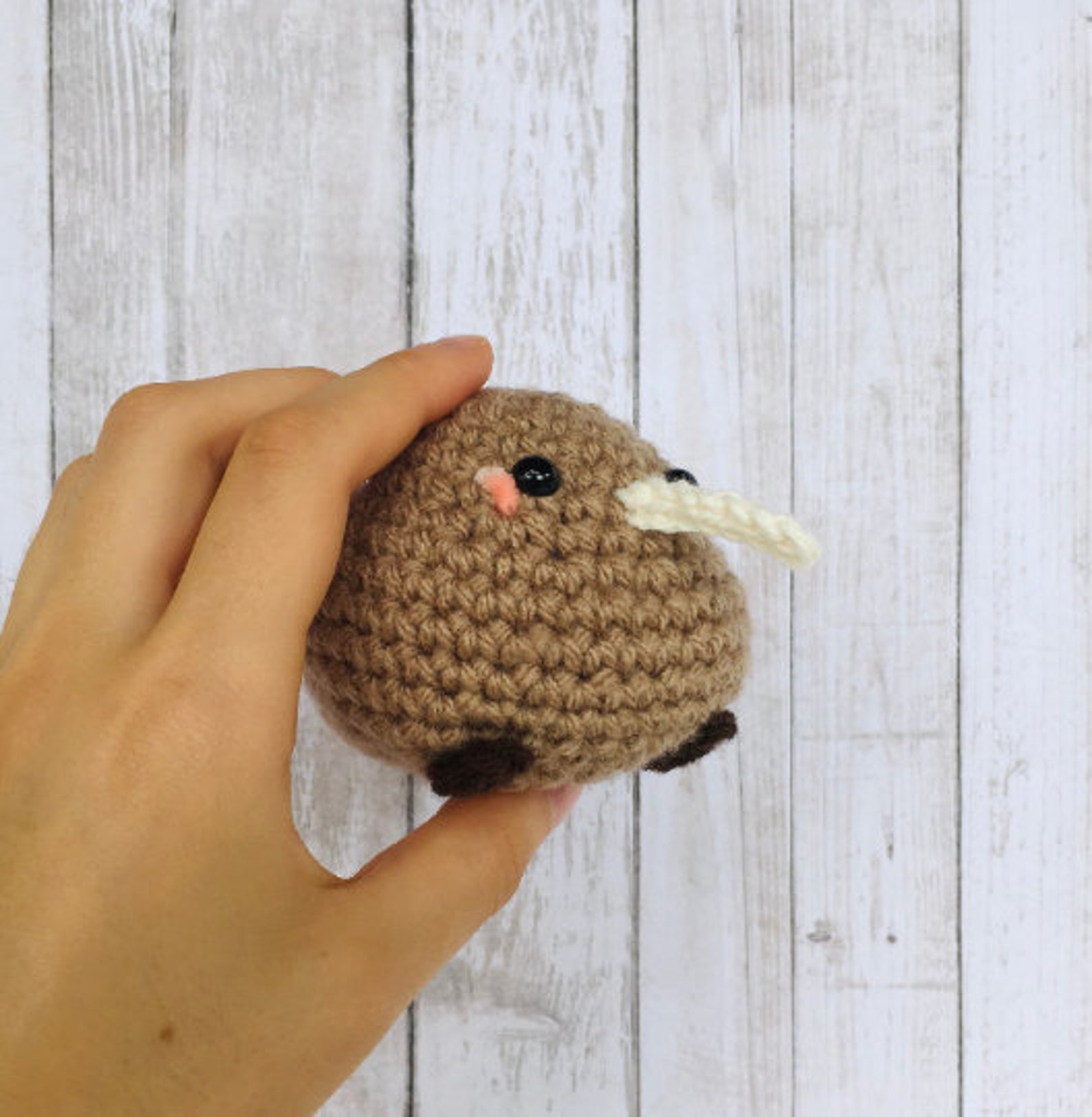 Iwi Bird Pattern Crochet PATTERN Kiwi Bird, Cute Kiwi Crochet Pattern, Beginner Crochet ...