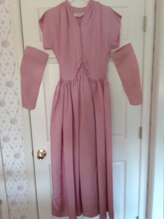 Vintage taffeta evening gown