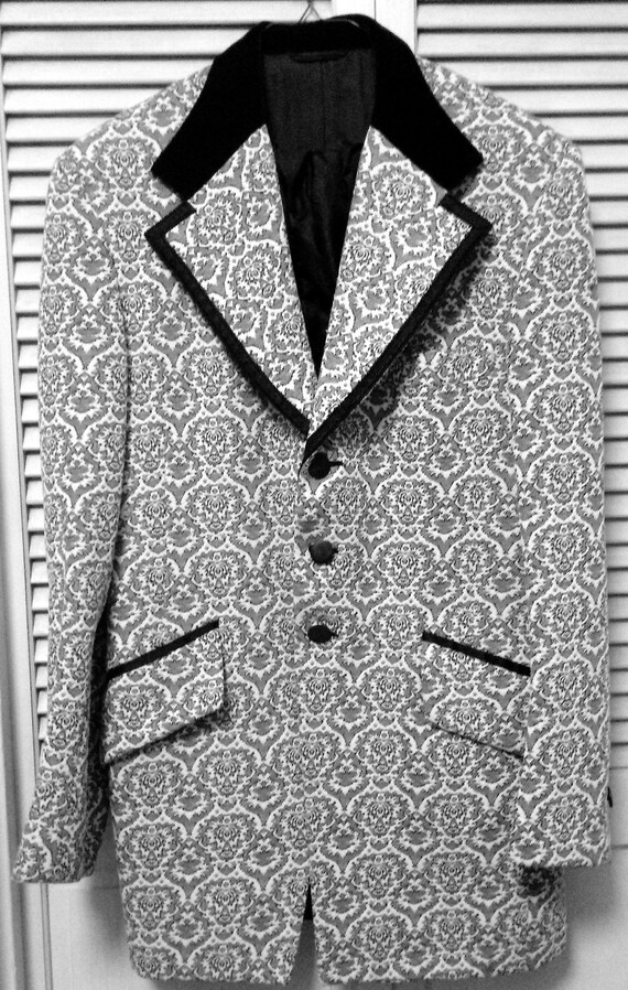 VINTAGE Men's BROCADE TUXEDO Jacket