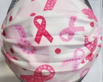 Breast Cancer Awareness Mask – Pink Ribbon, Washable & Reusable