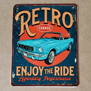 Vintage Car Garage Signs -Man Cave Sign - Humorous Bar Sign - Man Cave Decor