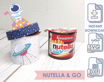 Modèle de couvercle et d'étiquette AMA Nutella & Go - Lisez la description complète avant d'acheter