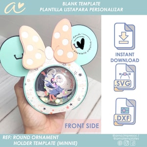 AMA ラウンド キャンディー ホルダー ミニー ドーム 8cm-3"