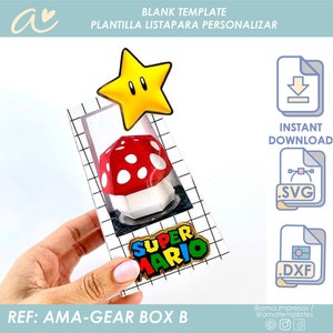 AMA Gear Box B- Interactief gunstdoossjabloon - 2 sjablonen in één aankoop