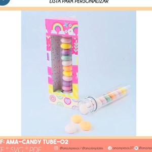 AMA キャンディ チューブ 02、キャンディ チューブ テンプレート、チューブ好意ボックス、好意ボックス テンプレート、ama テンプレート