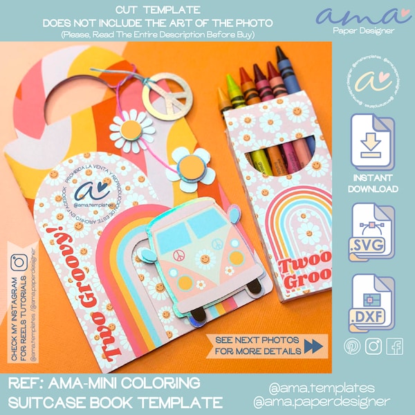 AMA Mini Coloring  Suitcase  with stickers sheet, coloring pages for kids