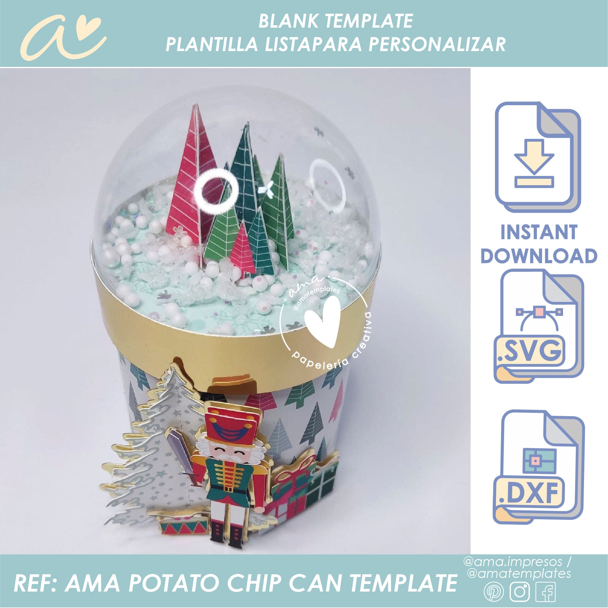 AMA Potato Chip Lid and Label Template Potato Chip 1.3 Oz - Etsy UK