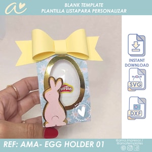 AMA - キンダーエッグホルダーテンプレート、イースターのおやつ用のチョコレートエッグホルダーテンプレート