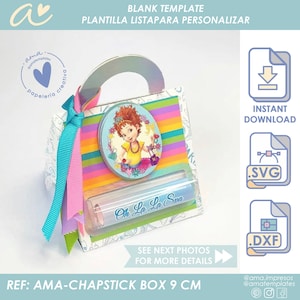 AMA リップクリームボックス 9cm幅テンプレート、リップクリームボックステンプレート