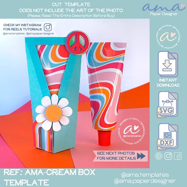 AMA Cream Box Template, Ovomaltina Box, repackage treats