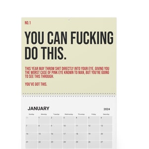 Your Kick-Ass Motivational Calendar (2024)