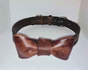 Bowtie dog collar large