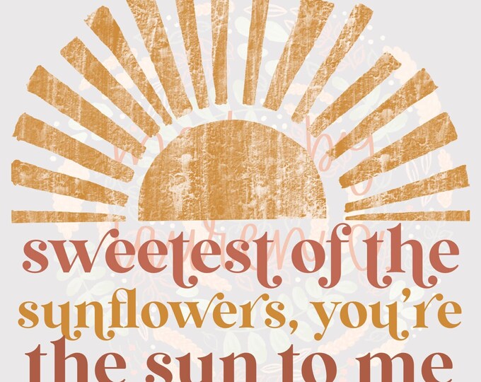 Sun to Me PNG, Sublimation Design, PNG, Zach Bryan, Digital Download