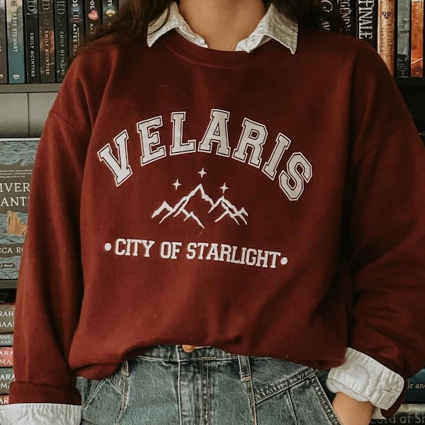 Velaris - The City of Starlight SweatShirt | OFFICIALLY LICENSED | Sarah J Maas | Acotar | SJM | Bookish Merch | The Night Court | Feyre