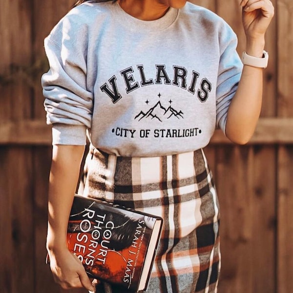 Velaris Embroidered SweatShirt | OFFICIALLY LICENSED | Sarah J Maas | Acotar | SJM | Bookish Merch | The Night Court | The City of Starlight