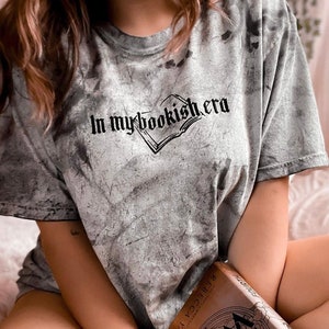 In My Bookish Era Embroidered Shirt | Bookish Merch | Romance Reader | Booktok | Bookstagram | Morally Grey | Spicy Books | Death by TBR |