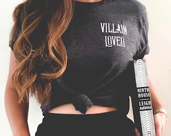 Villain Lover Minimalistic Shirt | Bookish Merch | Bibliophile | To Be Read | TBR | Book Lover | Bookstagram | Enemies to Lovers | Trope