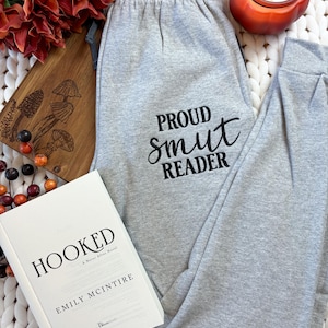 Proud Smut Reader Embroidered Joggers | Bookish Merch | Dark Romance Reader | To Be Read | TBR | Romance Reader | Spicy Books | Bookish