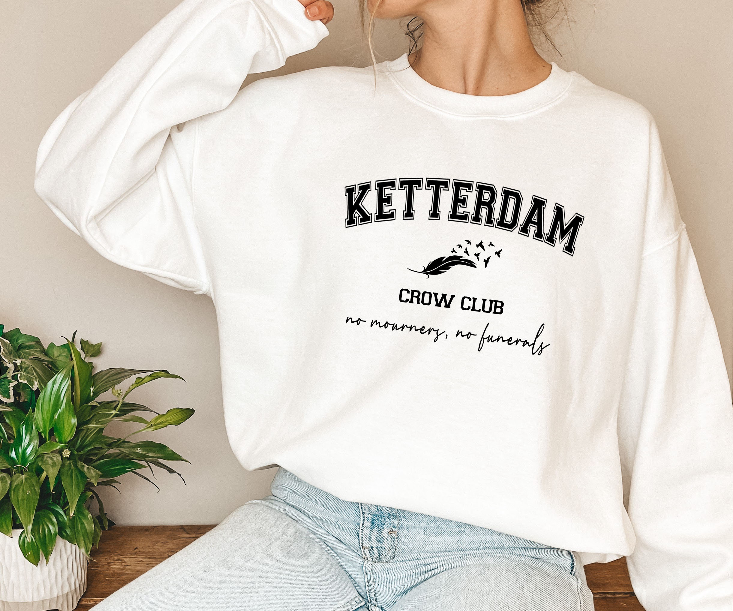 Ketterdam Crow Club Sweatshirt No Mourners No Funerals | Etsy