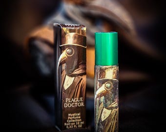 Plague Doctor Perfume Oil, Musk, Tobacco Oud, Lavender Roll On