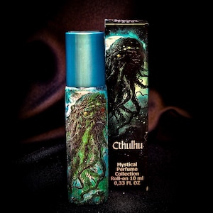 Cthulhu HP Lovecraft natuurlijke handgemaakte parfumolie, unieke geur van zeewier, oceanische goth getinte geweldig cadeau-idee voor Valentijnsdag
