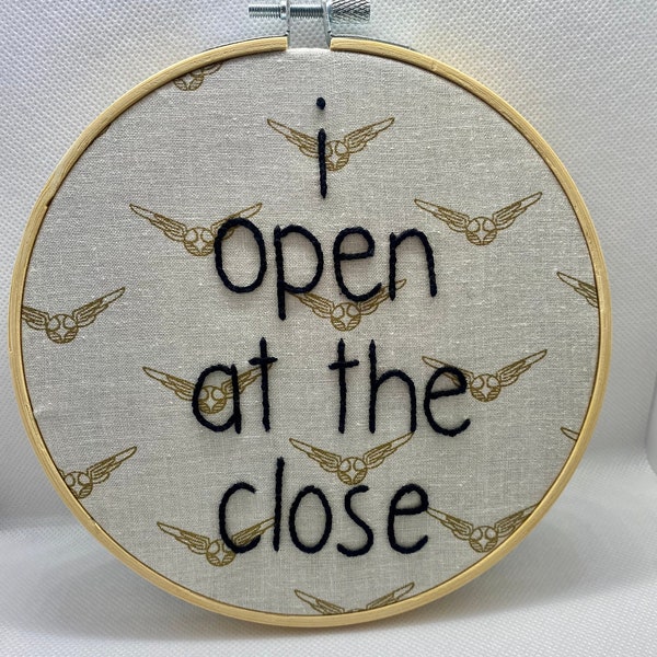I Open at the Close - Etsy
