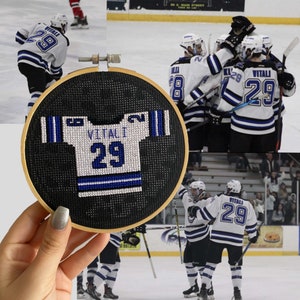 Custom Replica Hockey Jersey Cross Stitch