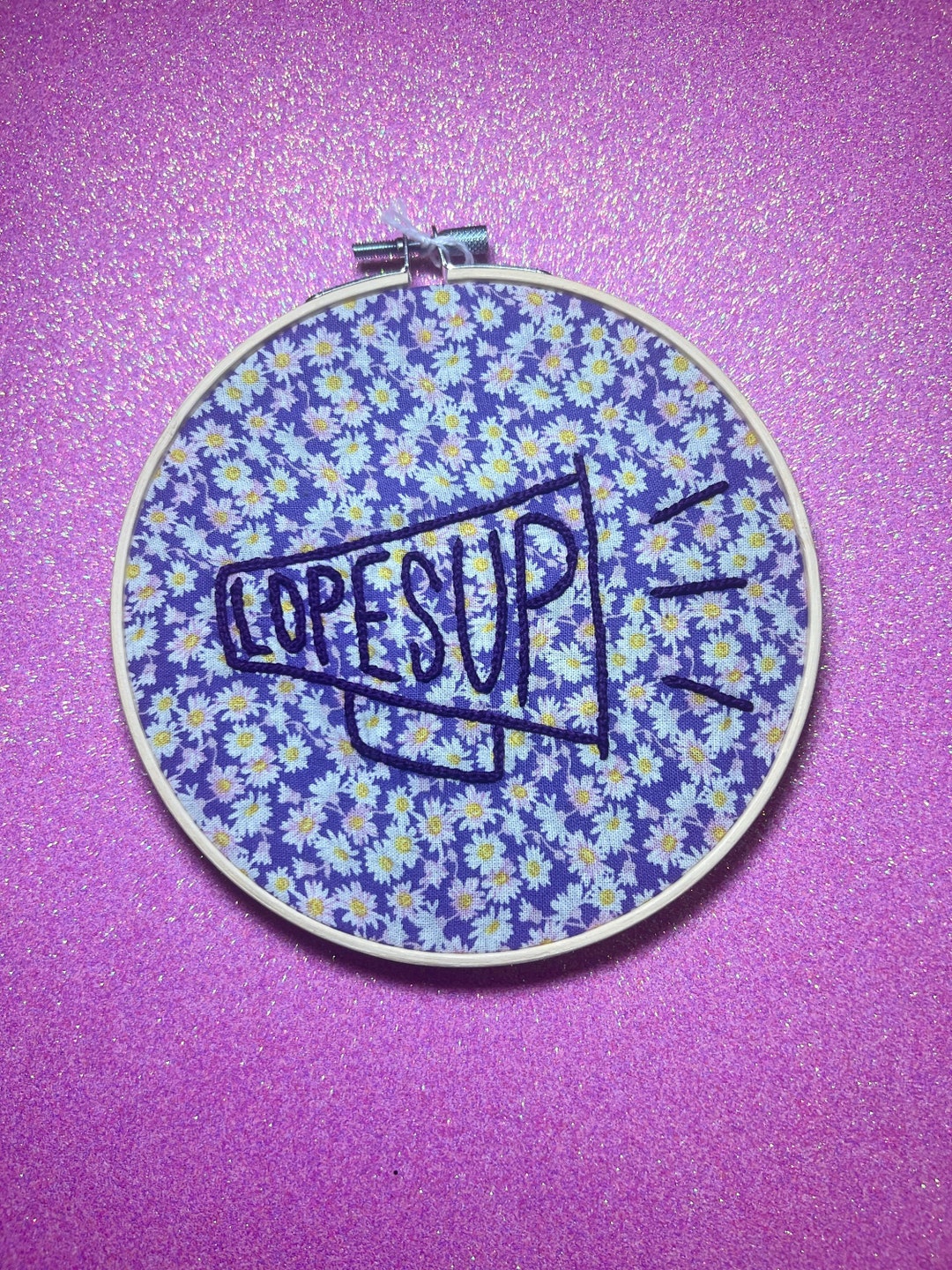 Lopes up Megaphone Finished Embroidery - Grand Canyon University GCU - Etsy