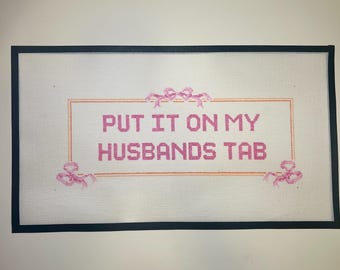 Colócalo en la pestaña de mis maridos Lienzo de bordado