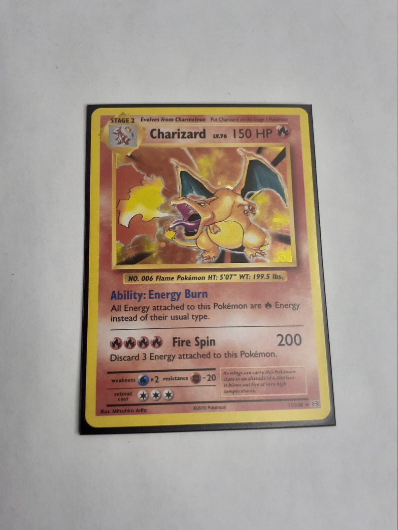 Pokemon MINT 2016 XY Evolutions Charizard Holo 11/108 Etsy